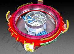 2014年3月淮北食博会凤凰山展区展台设计